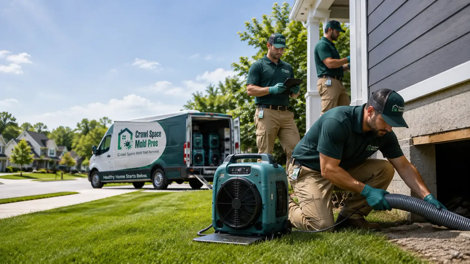 Crawl Space Mold Removal in Iroquois, SD